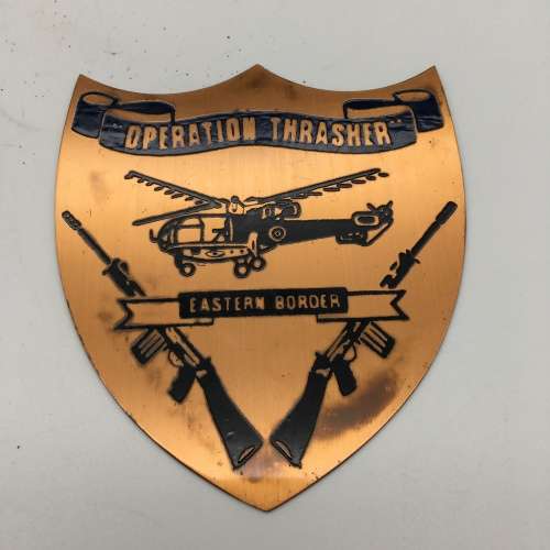 Rhodesia - Five Operational Copper Plaques