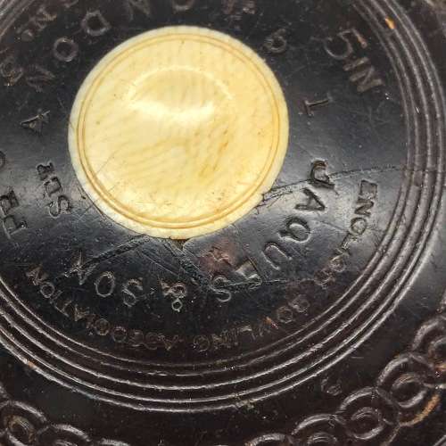 Antique Wooden `Lawn Bowls` Ball (Jaques and Son)