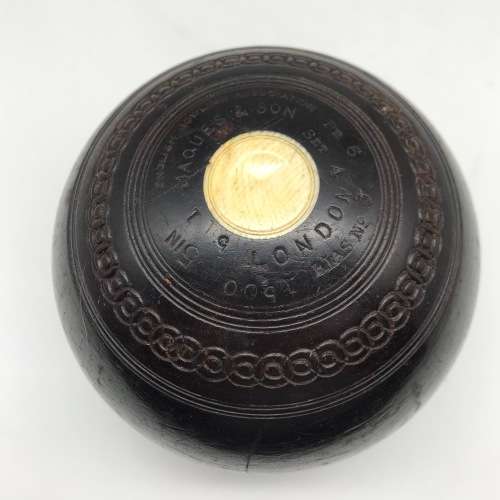 Antique Wooden `Lawn Bowls` Ball (Jaques and Son)