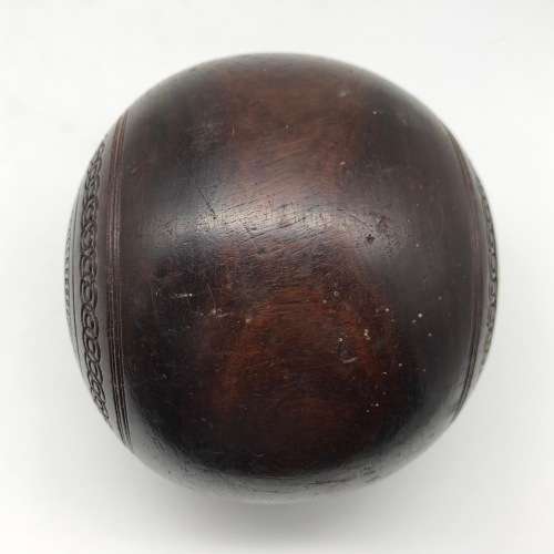 Antique Wooden `Lawn Bowls` Ball (Jaques and Son)