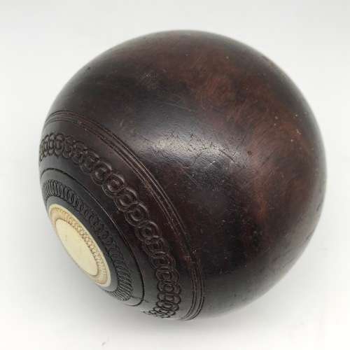 Antique Wooden `Lawn Bowls` Ball (Jaques and Son)