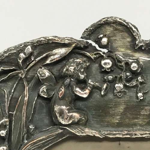 Antique `Cherubs, Birds, Squirrels` Photo Frame
