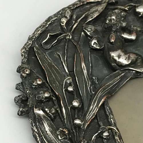 Antique `Cherubs, Birds, Squirrels` Photo Frame