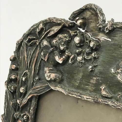 Antique `Cherubs, Birds, Squirrels` Photo Frame