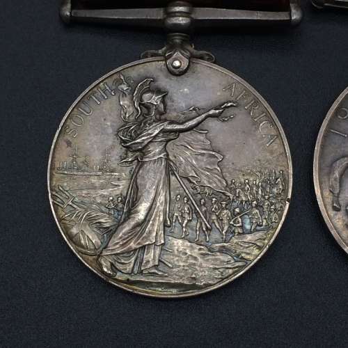Boer War Group - `QSA and WW1 Pair` (SJT. F.E. WARTERMAN - NATAL G.R. and 11th SAI)