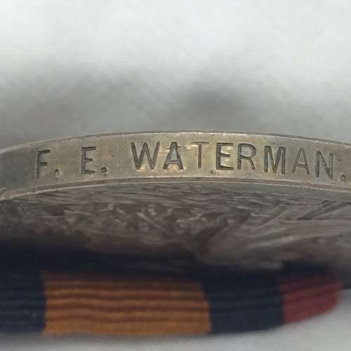 Boer War Group - `QSA and WW1 Pair` (SJT. F.E. WARTERMAN - NATAL G.R. and 11th SAI)