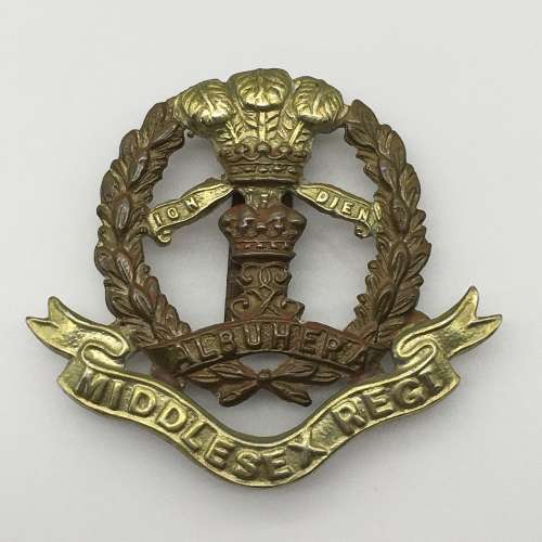 British - Middlesex Regiment Cap Badge (Slider)