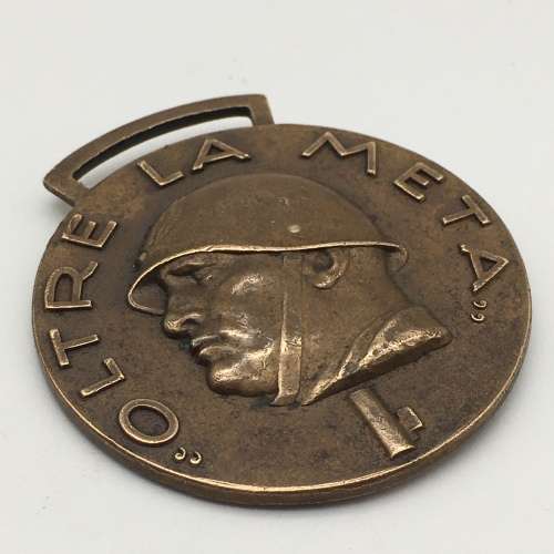 WW2 - Italian `Fascist Blackshirt` Medal (Oltre La Meta)