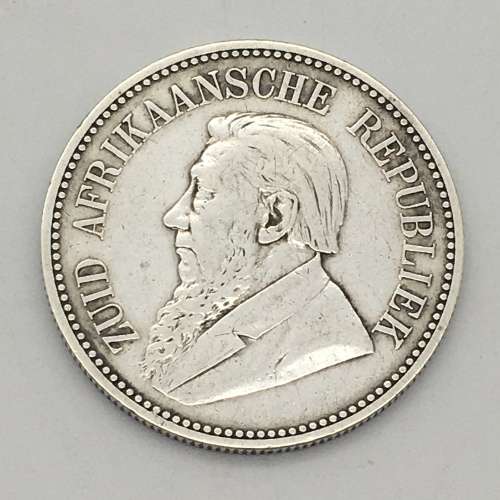 S. Africa - `ZAR 1892 Kruger 2½ Shilling` Silver Coin