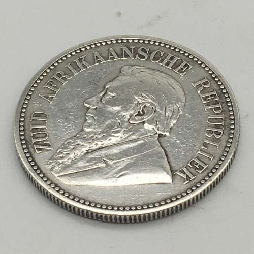 S. Africa - `ZAR 1892 Kruger 2½ Shilling` Silver Coin