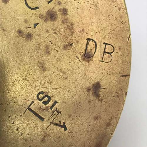 WW2 `POW/Trench Art` Brass Shell Ashtray (Madagascar 1942)