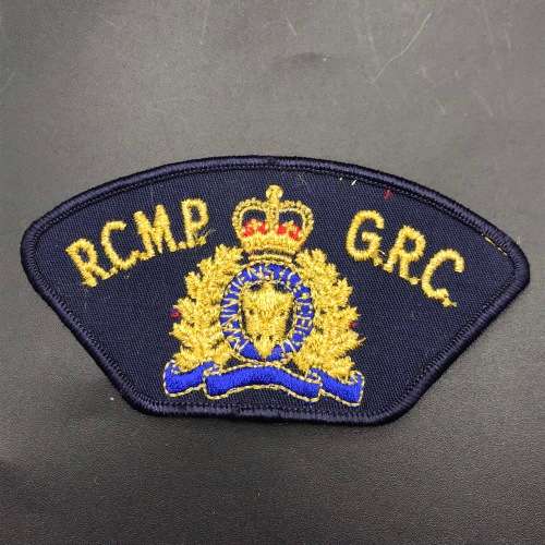 Vintage `Royal Canadian Mounted Police` Shoulder Patch