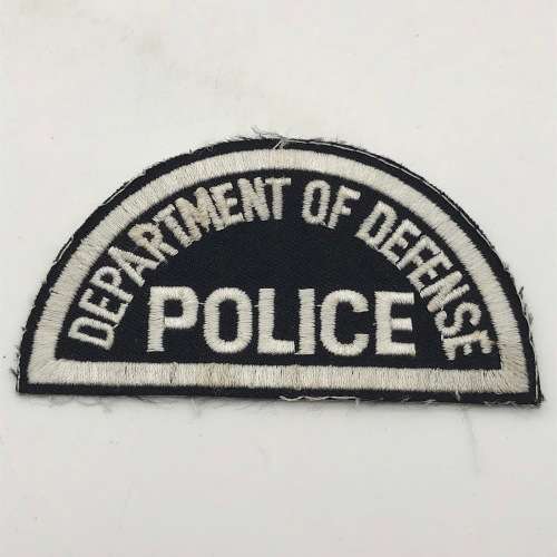 Vintage USA `Department of Defence Police` Shoulder Patch