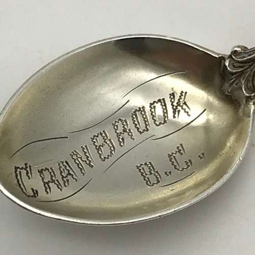 Sterling Silver & Enamel Canadian Souvenir Spoon (Cranbrook B.C.)