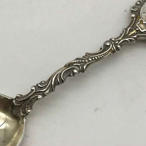 Sterling Silver & Enamel Canadian Souvenir Spoon (Cranbrook B.C.)