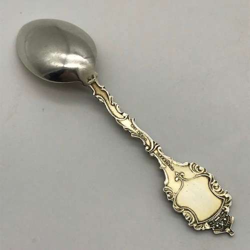 Sterling Silver & Enamel Canadian Souvenir Spoon (Cranbrook B.C.)