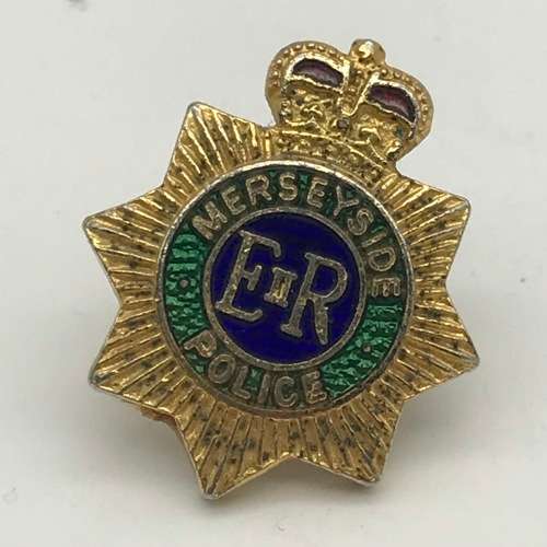 Vintage `Merseyside Police` Enamel Lapel Badge