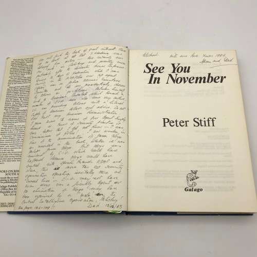 `SEE YOU IN NOVEMBER - (With very interesting personal note)