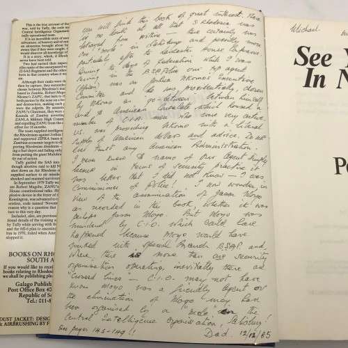 `SEE YOU IN NOVEMBER - (With very interesting personal note)