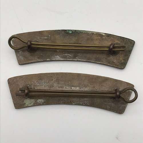Pair Canadian `Legion of Frontiersmen` Shoulder Titles (J.R. Gaunt)