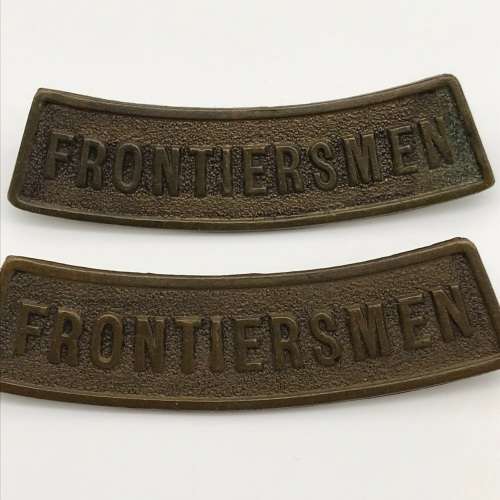 Pair Canadian `Legion of Frontiersmen` Shoulder Titles (J.R. Gaunt)