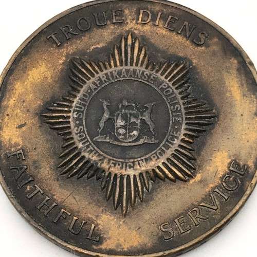 Old S.A. Police `Faithful Service/Troue Diens` Medal (Issued)