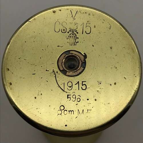 WW2 - Trench Art/POW Brass Artillery Shell