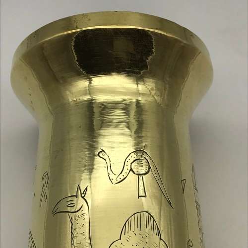 WW2 - Trench Art/POW Brass Artillery Shell