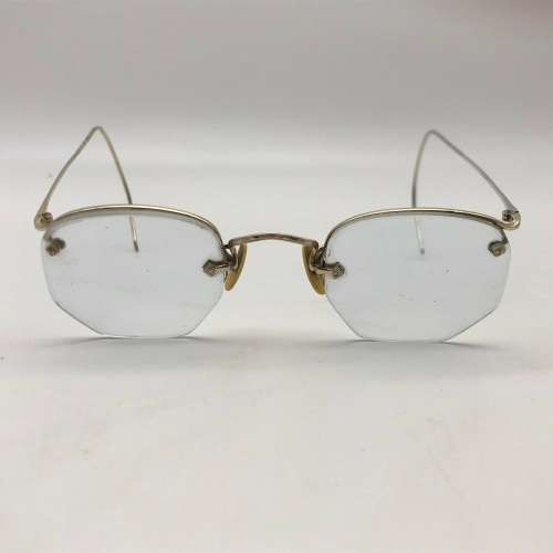 Early Retro Gold-Tone Spectacles (Cased)