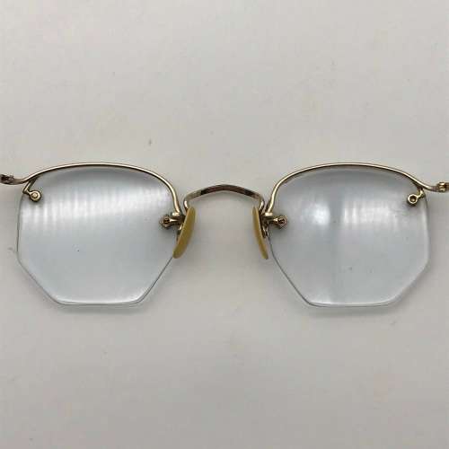 Early Retro Gold-Tone Spectacles (Cased)