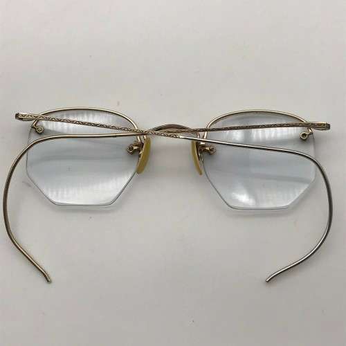 Early Retro Gold-Tone Spectacles (Cased)
