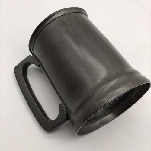 Vintage Pewter `Glass Bottom` Tankard (19TH HOLE)