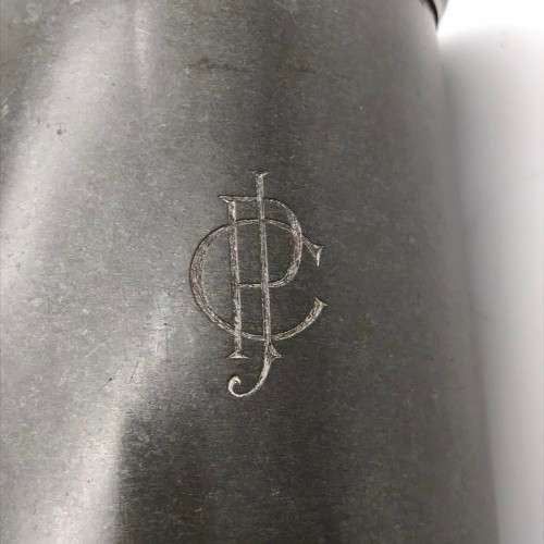 Vintage Pewter `Glass Bottom` Tankard (19TH HOLE)