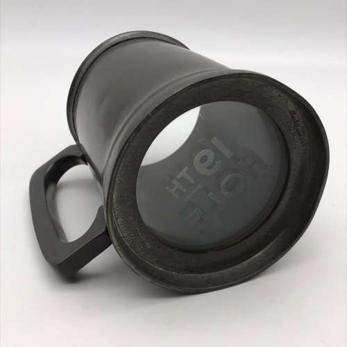 Vintage Pewter `Glass Bottom` Tankard (19TH HOLE)