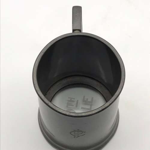 Vintage Pewter `Glass Bottom` Tankard (19TH HOLE)