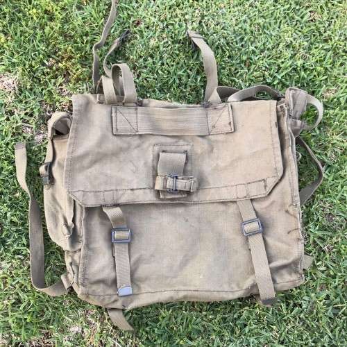 SA Army Large 1960`s Canvas Backpack