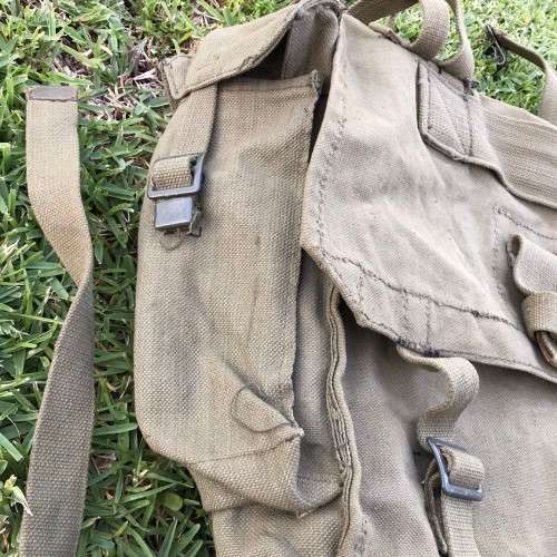 SA Army Large 1960`s Canvas Backpack