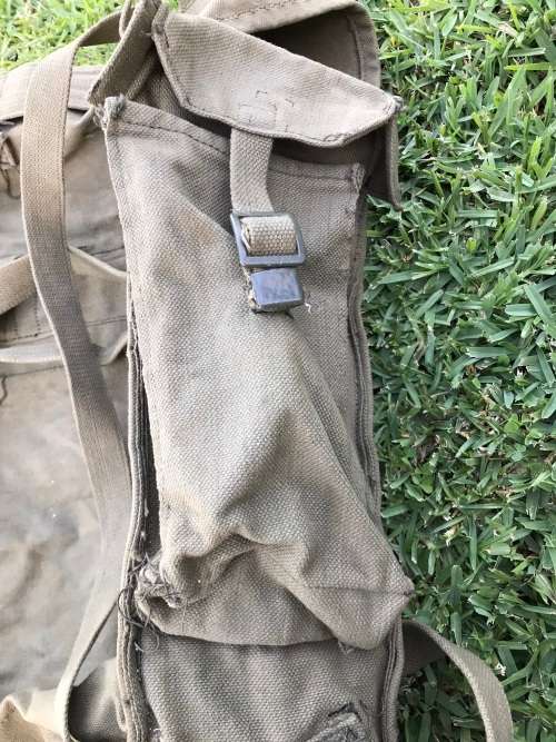 SA Army Large 1960`s Canvas Backpack