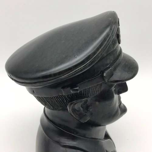 Rhodesian `BSAP Officer` Large Soapstone Bust (Signed)