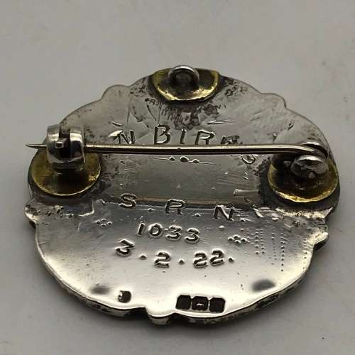 Silver & Enamel British `General Nursing Council` Badge (Low Number)