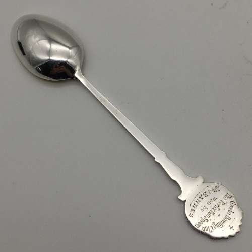 Solid Silver `Bowls` Trophy Spoon (20g)
