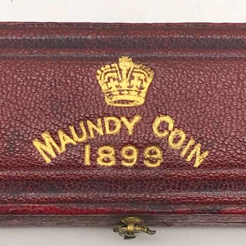 UK - Rare `1899 Maundy Coins` Boxed Set (UNC)