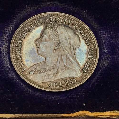 UK - Rare `1899 Maundy Coins` Boxed Set (UNC)