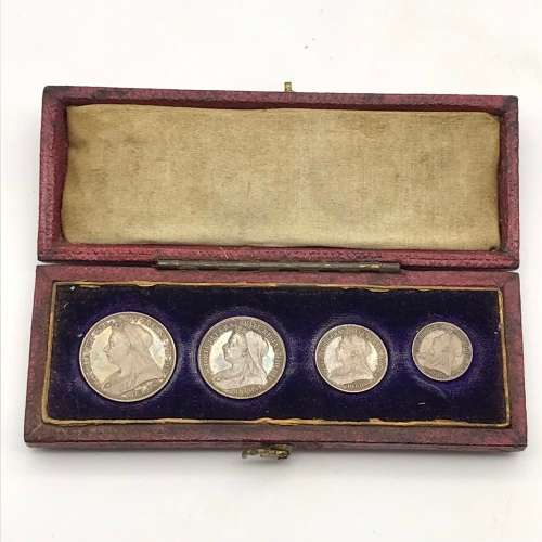 UK - Rare `1899 Maundy Coins` Boxed Set (UNC)