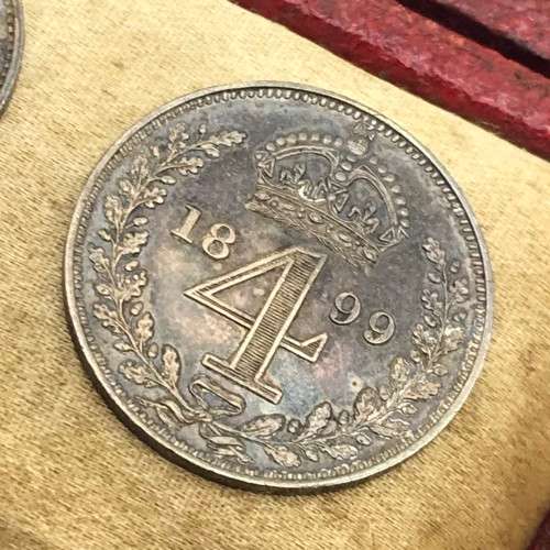 UK - Rare `1899 Maundy Coins` Boxed Set (UNC)