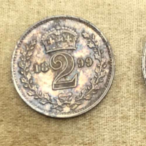 UK - Rare `1899 Maundy Coins` Boxed Set (UNC)