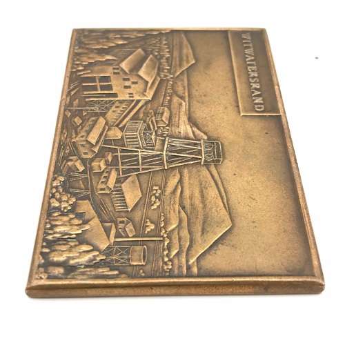 South Africa - Bronze `1936 Empire Exhibition` Plaque (Johannesburg)