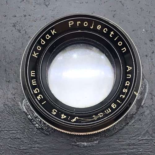 Vintage `Kodak Projection Anastigmat f:4,5. 135mm` Enlarging Lens