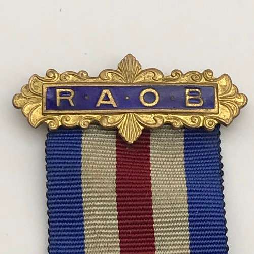 Northern Rhodesia - Solid Silver & Enamel `R.A.O.B.` Medal