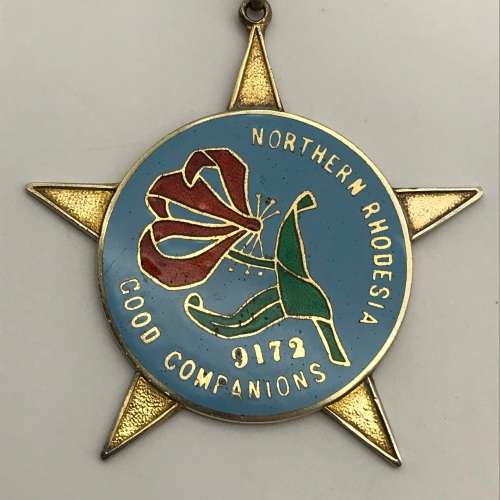 Northern Rhodesia - Solid Silver & Enamel `R.A.O.B.` Medal